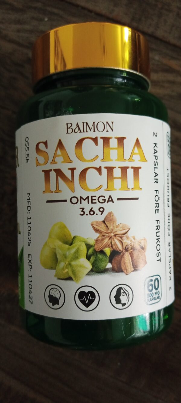 Sacha Inchi Omega 3 60 kapslar info klicka på bilden